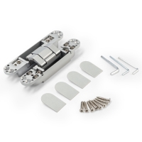 Петля скрытой установки LOCKLAND, 25х150 мм, с 3D-регулированием, цвет матовый хром