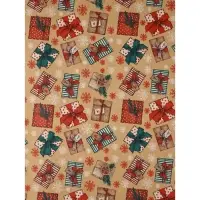 Набор упаковочной бумаги &laquo;Зимние истории&raquo;,4 листа, 70 &times; 100 см