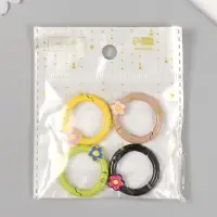 Карабин металл "Цветочек" МИКС 3х2,6 см