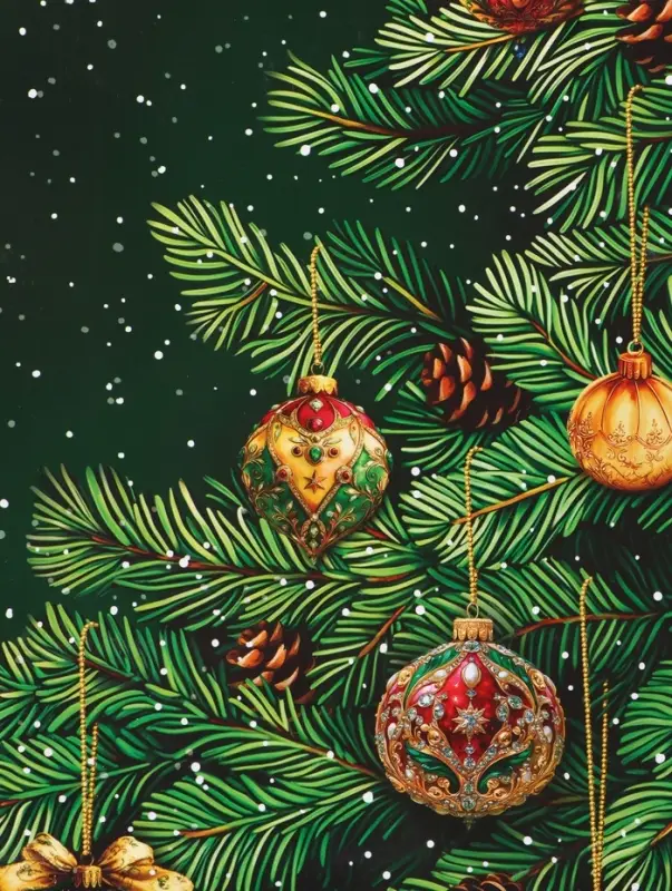 Пакет подарочный ламинированный, "Новый Год" , 26 х 12 х 32 см