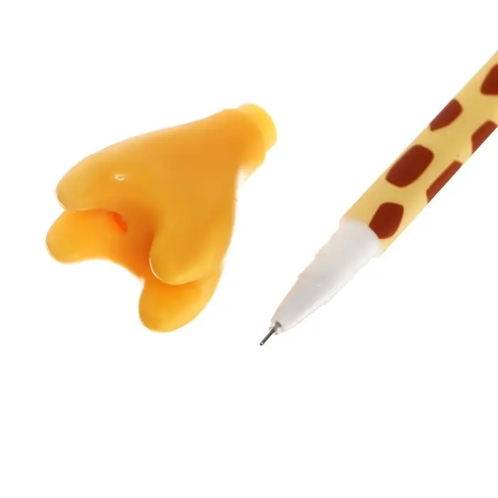 Ручка - прикол гелевая Calligrata &laquo;Жираф&raquo;, МИКС