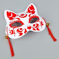 Карнавальная маска &laquo;Кицунэ&raquo;, красный