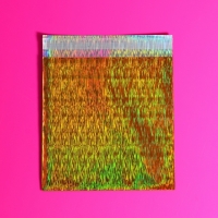 Пакет подарочный голографический с липкой лентой, "Звездное небо", 10x10+2 см набор 50шт