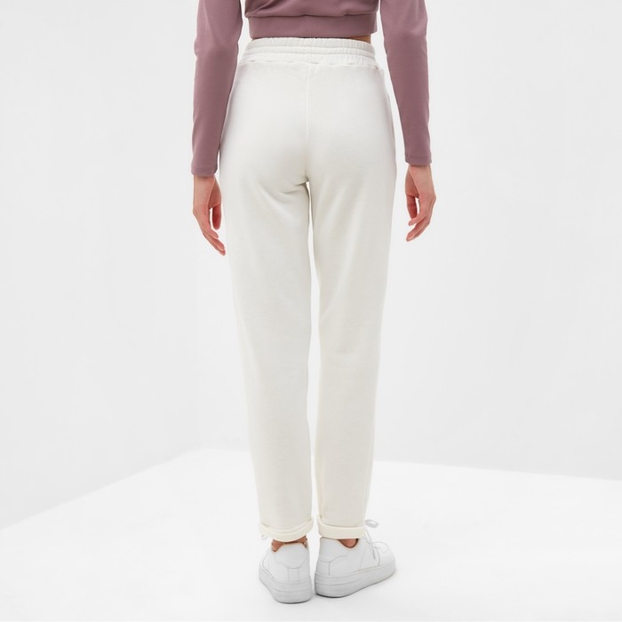 Брюки женские MINAKU: SPORTY & STYLISH цвет молочный, р-р 44 Брюки женские MINAKU: SPORTY & STYLISH цвет молочный, р-р 44