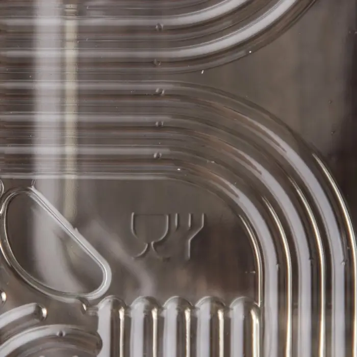 Контейнер одноразовый с неразъёмной крышкой ПР-К-7 А, пластик, 250 мл, 21.5&times;13.5&times;7.2 см, прозрачный