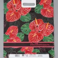 Пакет "Антуриум , полиэтиленовый с вырубной ручкой 38х47 см, 60 мкм