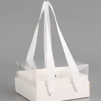 Коробка под бенто-торт 14 х 14 х 8 см