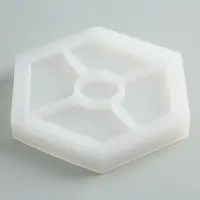 Подставка из гипса. Набор для создания поддона с красками &laquo;Шестиугольник&raquo;