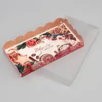 Коробка для печенья, &laquo;Волшебных мнгновений&raquo;, 10.5&times;20&times;3 см, Новый год