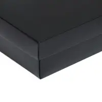 Коробка подарочная складная, упаковка, крышка-дно, чёрная , 16,5 х 12,5 х 5,2 см