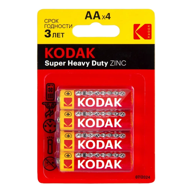 Батарейка Kodak Extra R6 AA BL4 Heavy Duty 1.5V