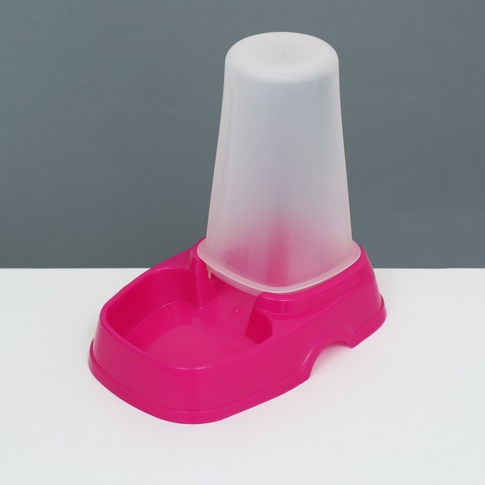 Автопоилка/автокормушка с мерным делением, 1,3 л, фуксия