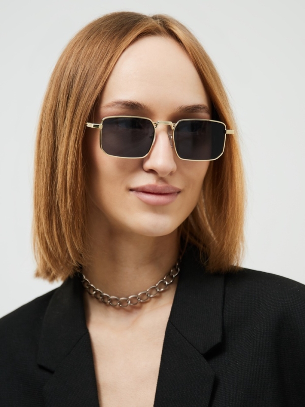 Очки солнечные, uv 385, черная линза