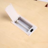 Светодиодная фигура &laquo;Дед Мороз&raquo; 29.5 &times; 45 &times; 7 см, дерево, батарейки AAAх2 (не в комплекте), свечение тёплое белое