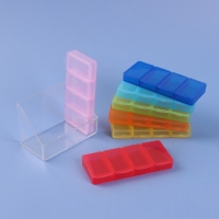 Таблетница - органайзер &laquo;Неделька&raquo;, 7 контейнеров по 4 секции, 8,5 &times; 7 &times; 4 см, разноцветная