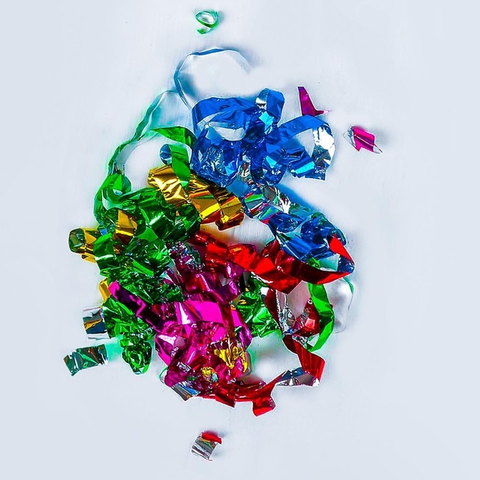 Новогодняя пневматическая хлопушка &laquo;С Новым Годом&raquo;, фольга-серпантин, 15 см