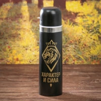 Набор посуды для пикника &laquo;Характер и сила&raquo;: термос 500 мл, кружка 180 мл, 2 шт., время сохранения тепла 24 ч