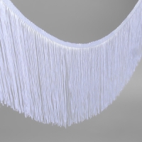 Тесьма декоративная «Бахрома», 20 см, 5 ± 0,5 м, цвет белый Тесьма декоративная «Бахрома», 20 см, 5 ± 0,5 м, цвет белый