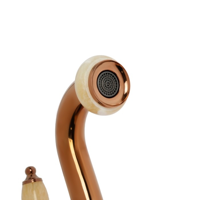 Смеситель для раковины ZEIN Z3795, дизайнерский, однорычажный, картридж 35 мм, цвет медный