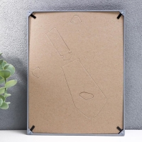 Фоторамка пластик L-2 15х21 см серебр. мет. (пластиковый экран)