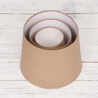 Набор коробок 3 в 1 Обратный конус крафт без крышек 19,5*20*24 - 10,5*15*14