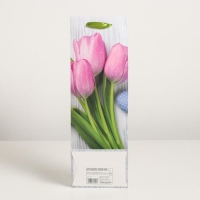 Пакет ламинированный под бутылку, 12 х 9 х 36 см