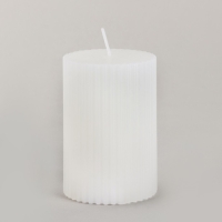 Свеча новогодняя столбик интерьерная &laquo;Новый год: Мечты сбудутся&raquo;, аромат грейпфрут, 7,5 х 5 см