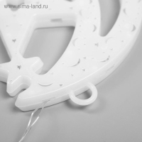 Светодиодная фигура &laquo;Месяц&raquo; 20 &times; 30 см, пластик, 220 В, свечение мульти (RG/RB)