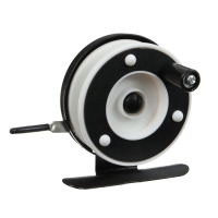 Катушка инерционная, металл пластик, диаметр 5.7 см, цвет черный белый, 601A Катушка инерционная, металл пластик, диаметр 5.7 см, цвет черный белый, 601A