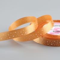 Лента атласная «Звёзды», 15 мм × 23 ± 1 м, цвет золотисто-рыжий №097 Лента атласная «Звёзды», 15 мм × 23 ± 1 м, цвет золотисто-рыжий №097