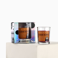 Свеча с приколом в стакане &laquo;Свеча пофигизма&raquo;, аромат лаванды