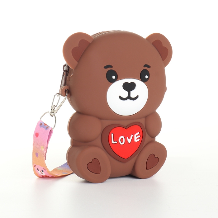 Сумка детская для девочки на молнии &laquo;Выбражулька&raquo;, цвет коричневый