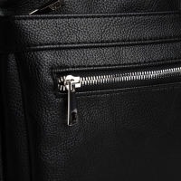 Сумка мужская через плечо TEXTURA, искусственная кожа, цвет чёрный