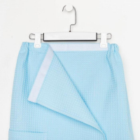 Полотенце банное Этель «Парео» с карманом 80*140 см. цв.небесный, 100% хл, вафля 240 г/м2 Полотенце банное Этель «Парео» с карманом 80*140 см. цв.небесный, 100% хл, вафля 240 г/м2