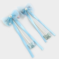 Заколки для волос с бантиком &laquo;Моей принцессе&raquo;,2 шт., 4 х 15 см