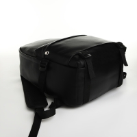 Рюкзак школьный на молнии, цвет чёрный