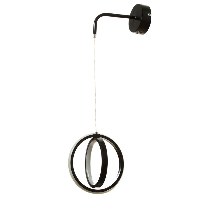 Бра Бра "Ронда" LED 20Вт 6000К черный 17х77 см