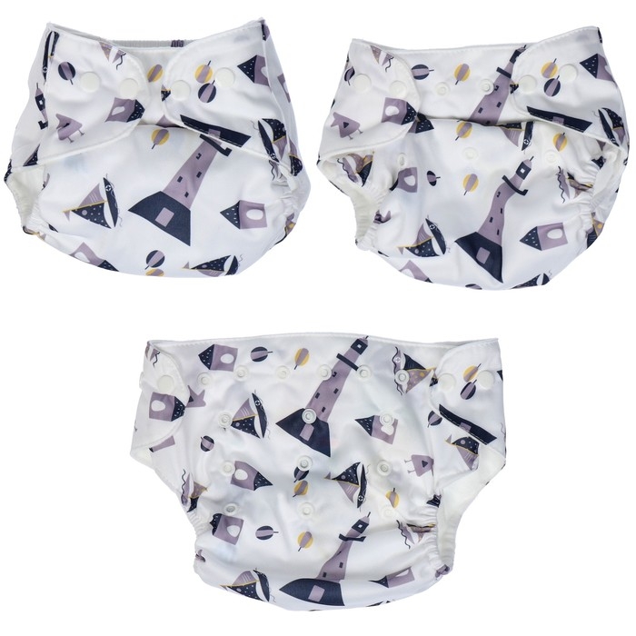 Трусики-подгузник, многоразовый &laquo;Кораблик&raquo;, Крошка Я