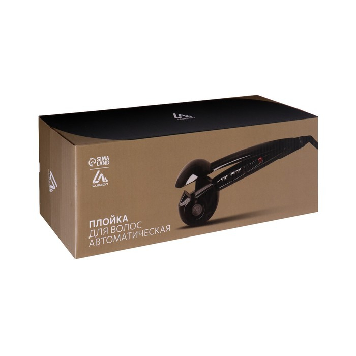 Плойка Luazon LW-14, 50 Вт, турмалиновое покрытие, 220°С, черная Плойка Luazon LW-14, 50 Вт, турмалиновое покрытие, 220°С, черная