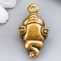 Сувенир латунь "Денежная жаба с монетой" 1,9х3,4 см Сувенир латунь "Денежная жаба с монетой" 1,9х3,4 см