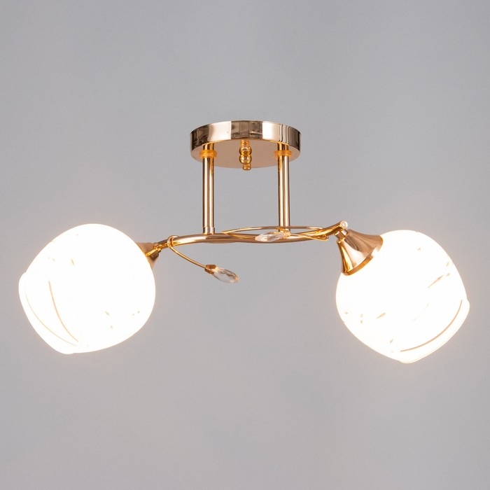 Люстра потолочная Люси 2хE27 40Вт Золото Люстра потолочная Люси 2хE27 40Вт Золото