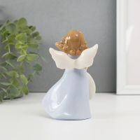 Сувенир керамика "Девочка-ангел в цветном платье с шляпкой" МИКС 14х8,5х6,5 см