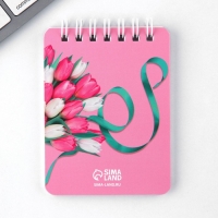 Подарочный набор &laquo;С 8 марта&raquo;, карандаши 2 шт, ластики 2 шт, блокнот