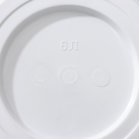 Горшок с поддоном &laquo;Байкал&raquo;, 6 л, белый