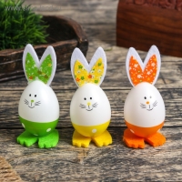 Сувенир "Кролики в горошек" набор 3 шт 10х4х4 см Сувенир "Кролики в горошек" набор 3 шт 10х4х4 см