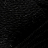 Пряжа "Аргентинская шерсть" 100% импортная шерсть 200м/100гр (003, черный)