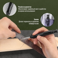 Карандаш механический ТУНДРА, с набором грифелей, 6 штук, разноцветные Карандаш механический ТУНДРА, с набором грифелей, 6 штук, разноцветные