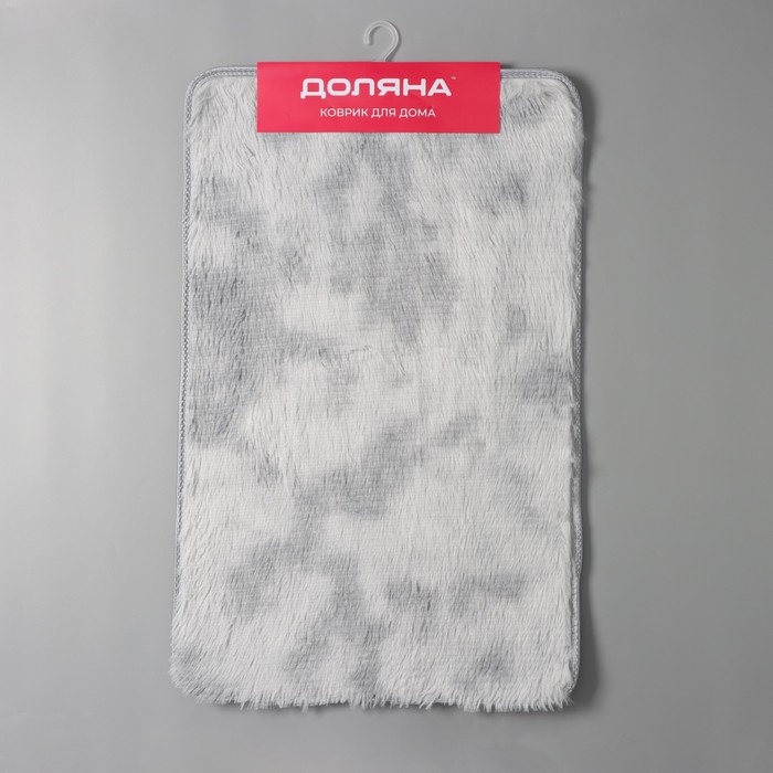 Коврик для дома Доляна &laquo;Пушистик&raquo;, 50&times;80 см, цвет серый