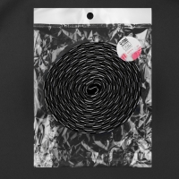 Резинка тканая, мягкая, 40 мм, 4,5 &plusmn; 1 м, цвет чёрный/белый