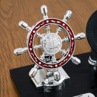 Набор настольный 7в1 с визитницей и часами, черное дерево 511394 Набор настольный 7в1 с визитницей и часами, черное дерево 511394